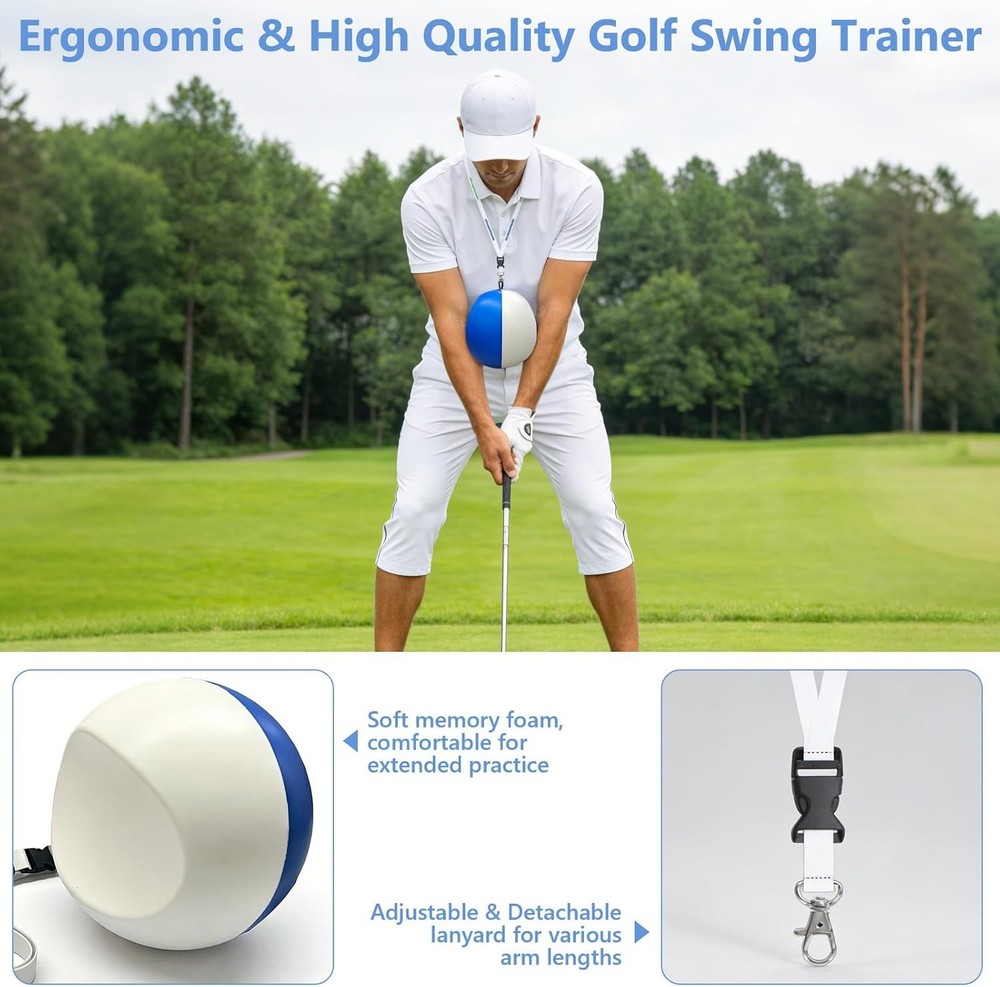 Golf Training Aid Ball for Precise & Consistent Swings Fix Slicing, Scooping & C