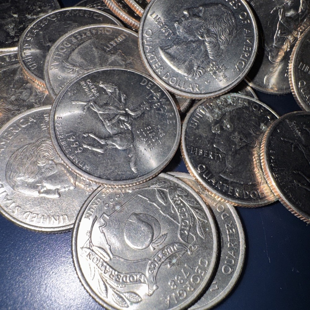 1990s Quarter Roll .25 PDS MINT 40 Count