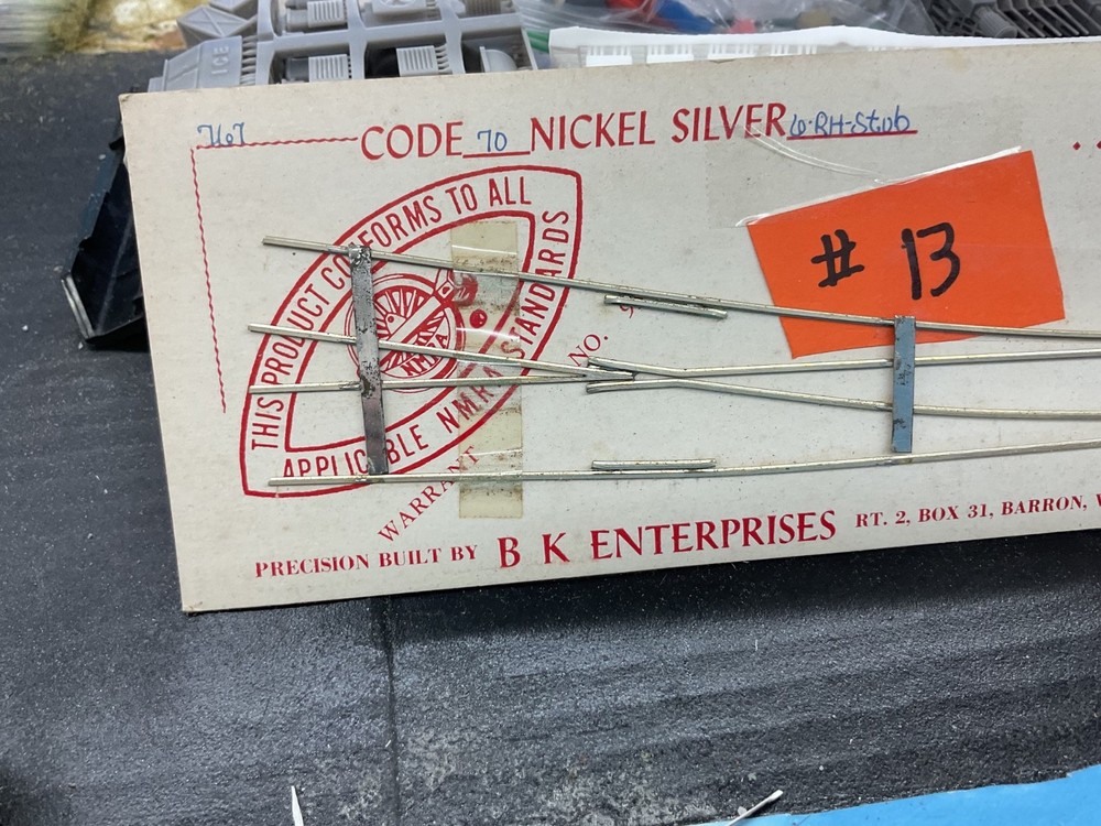 bk enterprises code 70 nickel silver 6-rh-stub