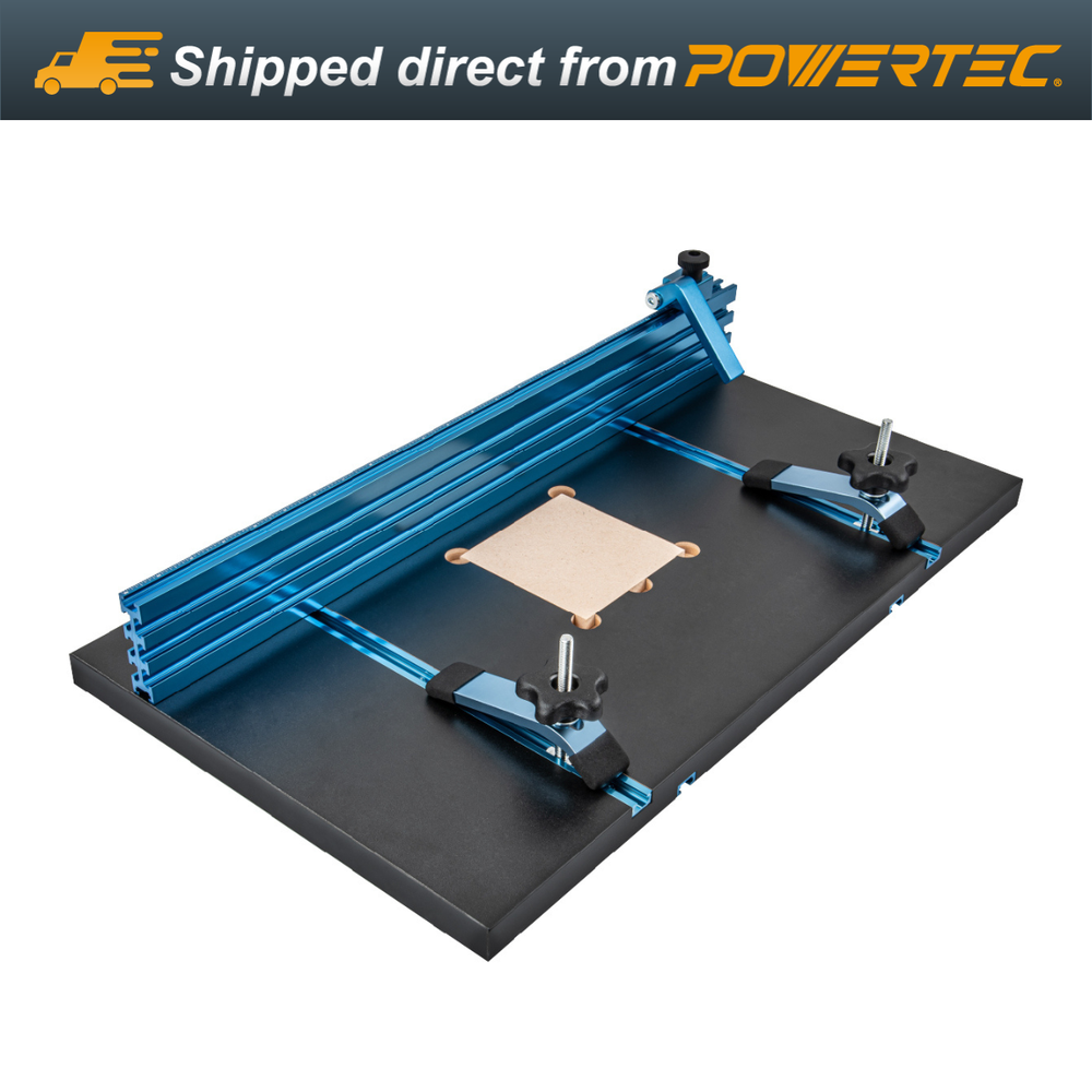 POWERTEC 71539 Drill Press Table 14" x 24" With Fence System