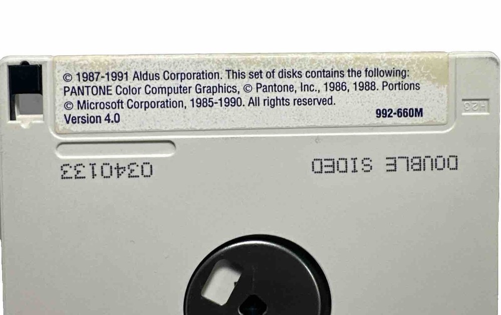 Vintage 1991 Aldus PageMaker 4 Discs Case PC Windows DTP Software Collectible