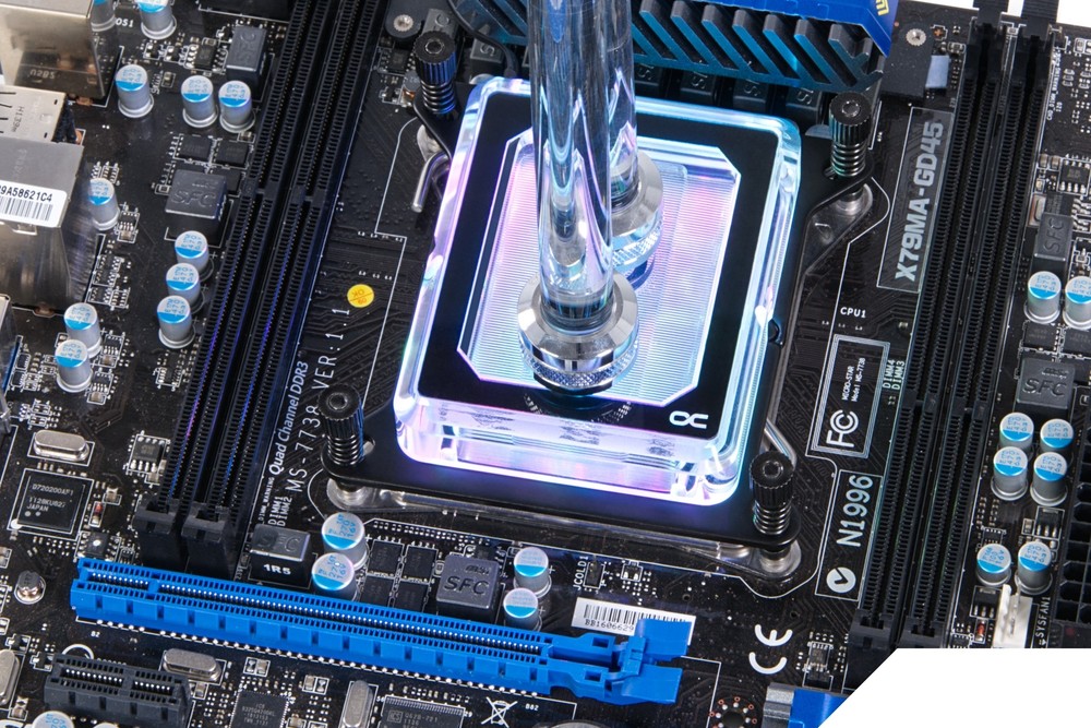 Alphacool Eisblock XPX Pro Aurora Light CPU Water Block, Plexi