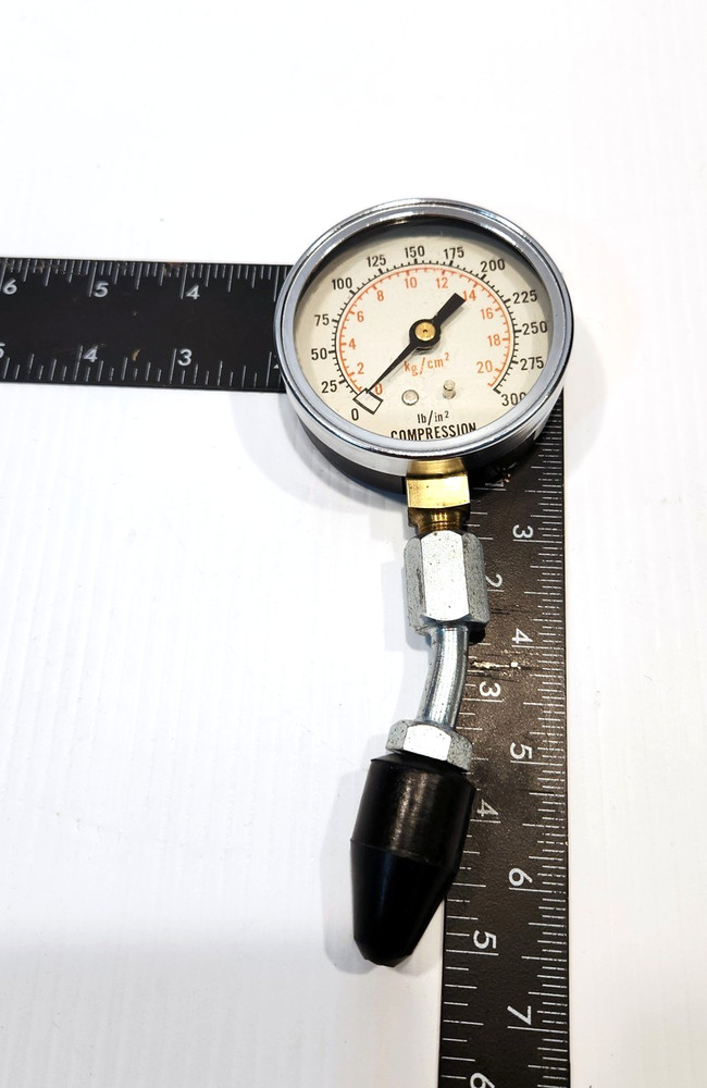 Vintage Engine Compression Tester Gauge Tool