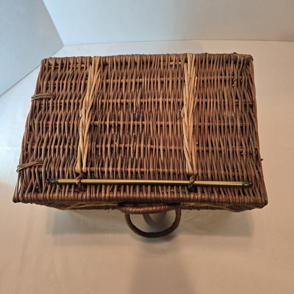 Vintage Wicker Sewing Box