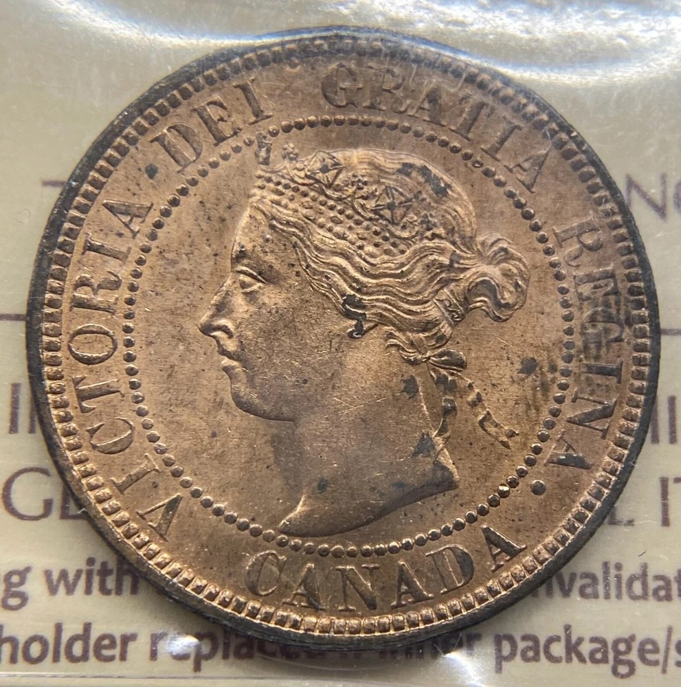 Canada 1901 One Cent Mint State 63 Red