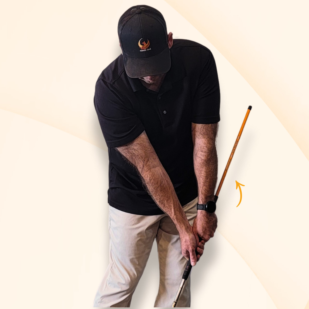 Anti-Flip Stick® Golf Swing Training Aid | Standard Grips Version