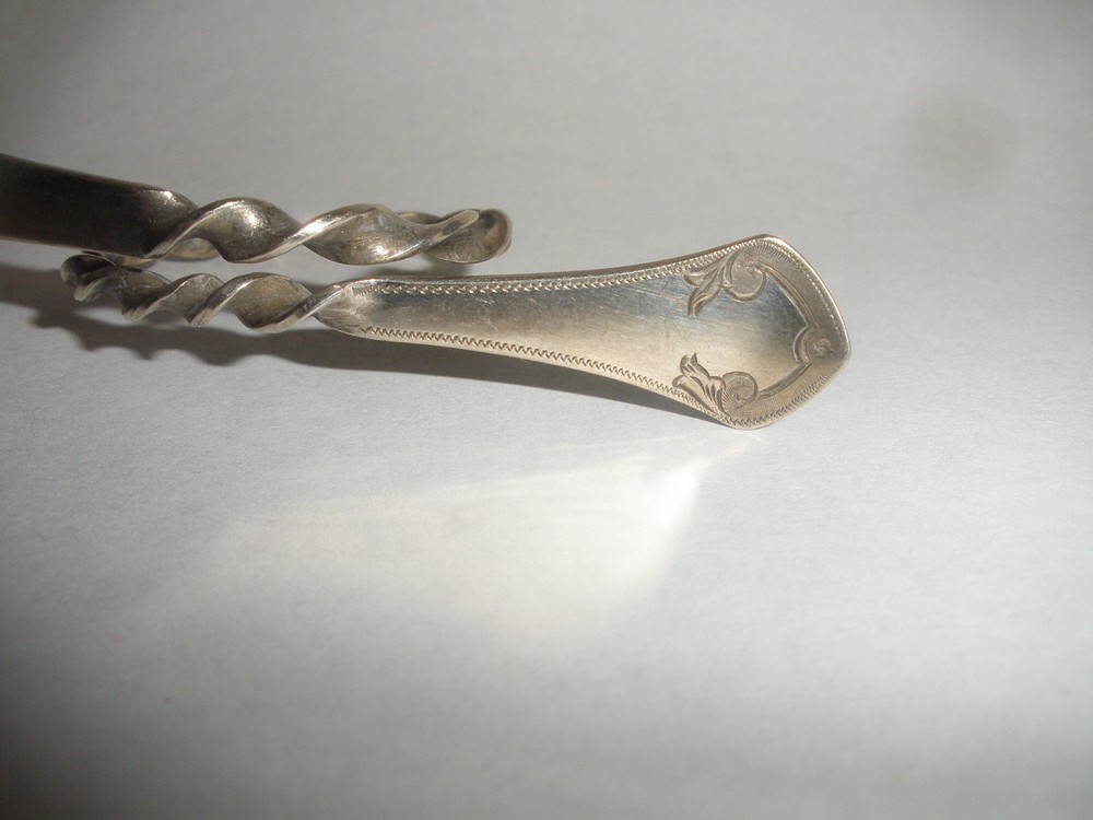 Vintage Ole AAS Silver 830 S Leaf Loop Twist Handle tea caddy Spoon Norway.