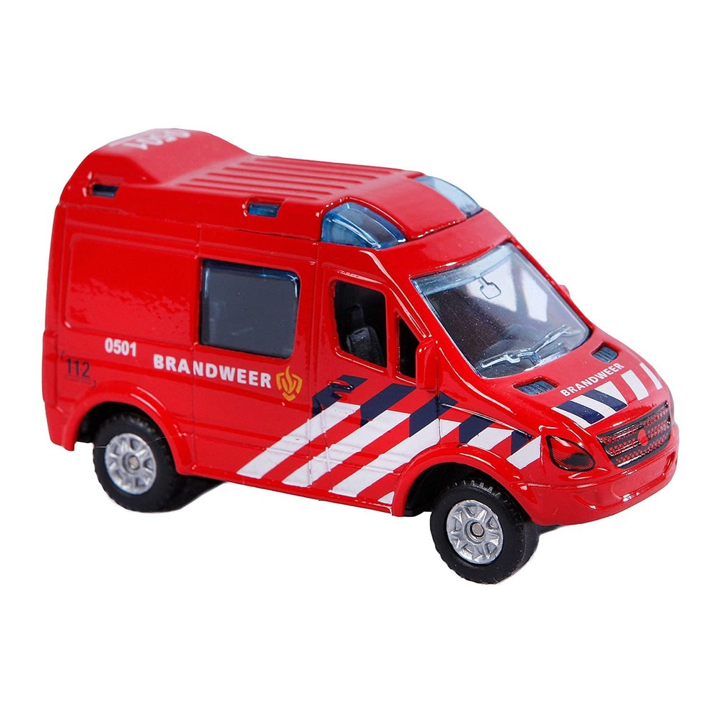 Speel Goed 520083 Car Fire Brigade DIECAST Pullback, 8 cm