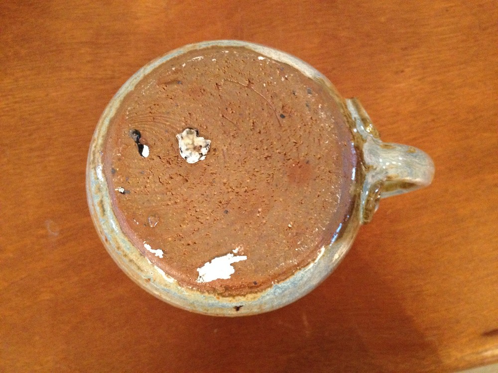 Vintage Likely Jane Reuter Hitzeman Studio Pottery Multi-Glazed Pitcher