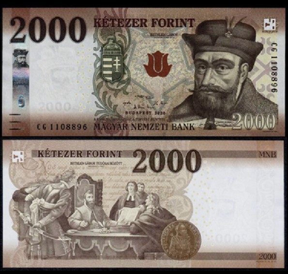 Hungary 2000 Forint 2020 P 204 New UNC Banknote