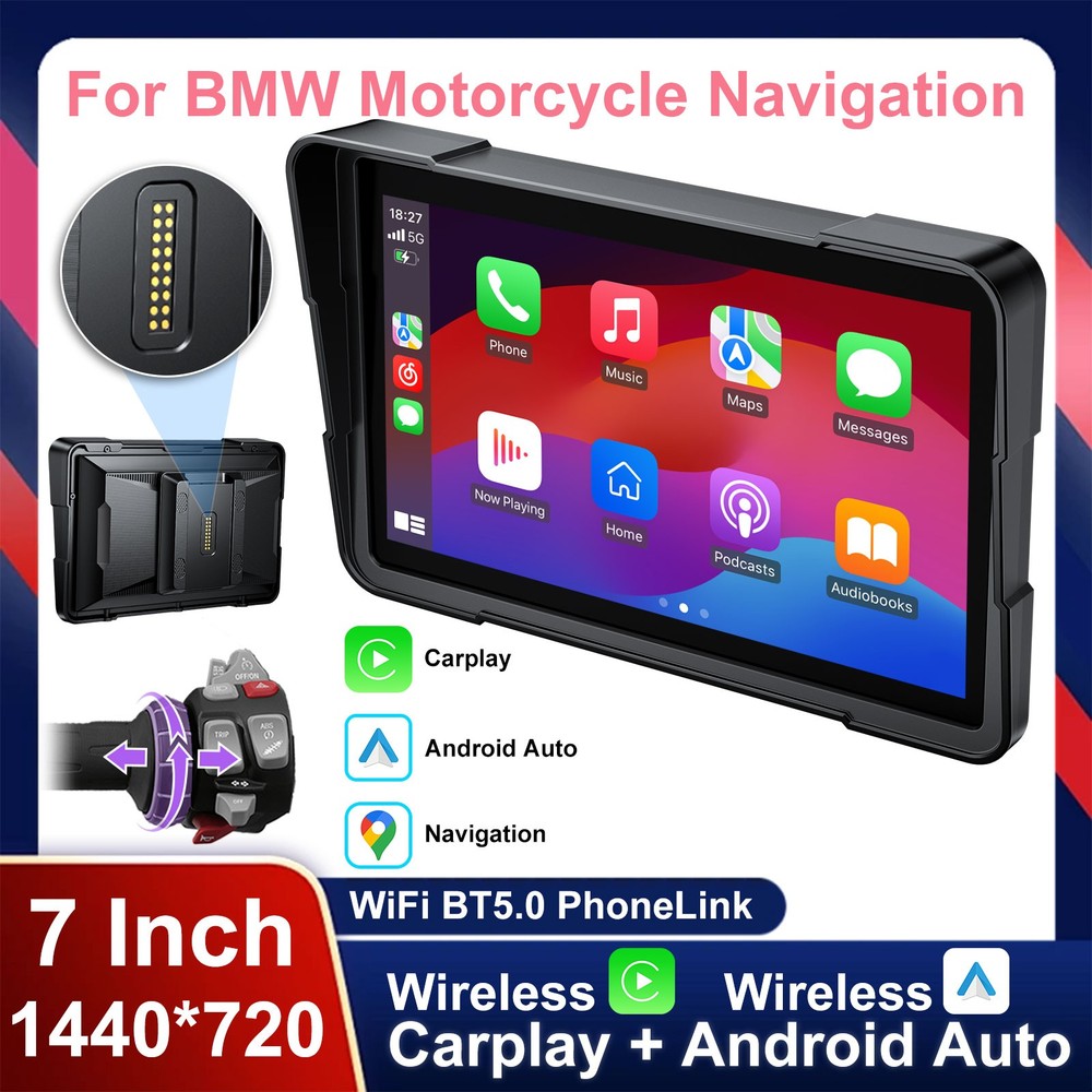 7" Waterproof GPS Navigation Screenfor BMW, Data Reading, Native Wonder