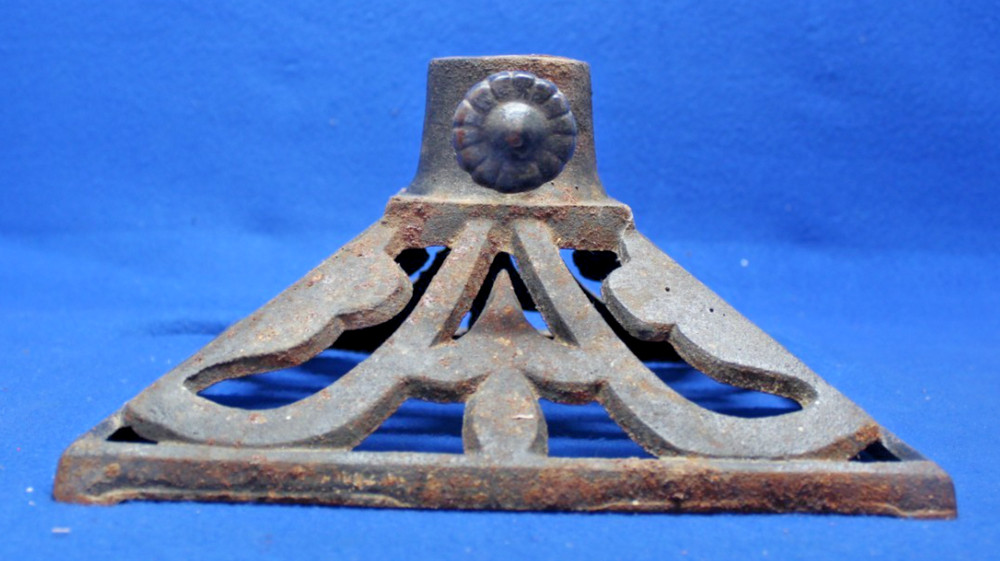 Cast Iron Flagpole Metal Base 9" square