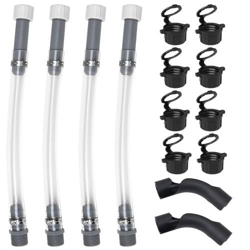 Practical Refueling Set with 4 PCS 4 PCS Hose+2 PCS Hose Bender+8 PCS Vent Cap