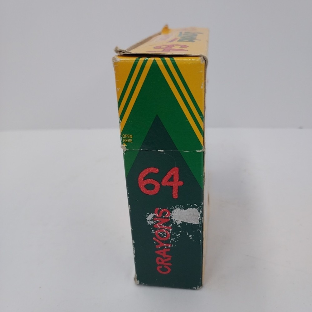 1997 Crayola 64 Box Crayons With Sharpener
