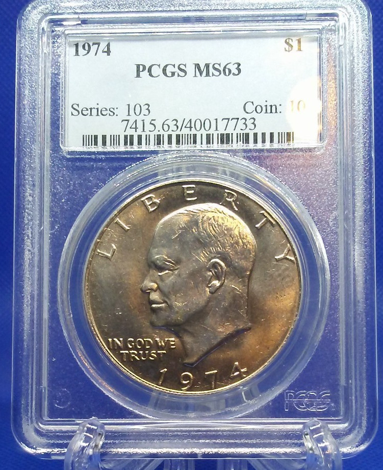 1974 Eisenhower Dollar PCGS MS63