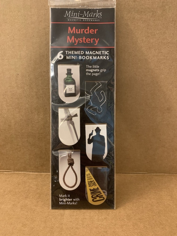 Murder Mystery Mini Magnetic Bookmarks