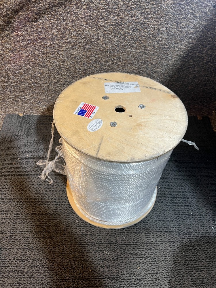 SOLID NYLON BRAID WITH WIRE CENTER 1000FT #12 3/8 Inches Diameter