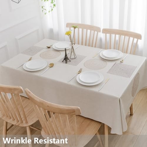 Heavy Duty Vinyl Table Cloth Plastic Table 72" x 54" (Rectangular) Geometry