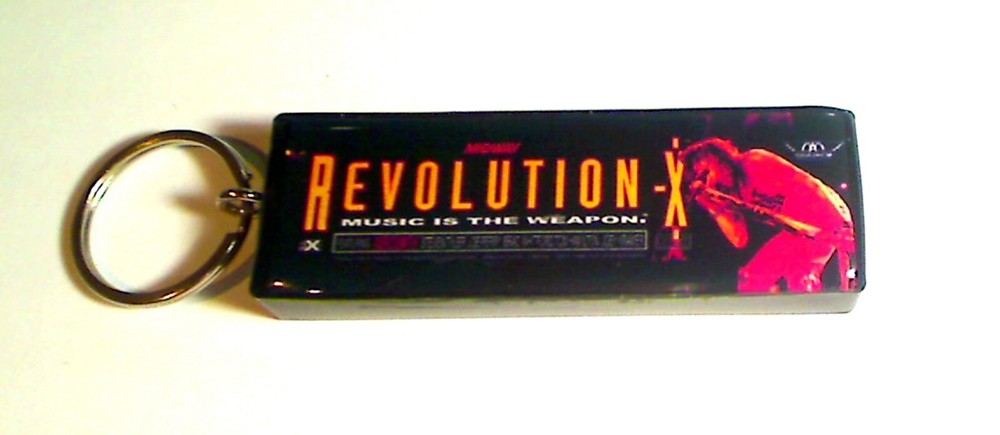 Revolution-X Arcade Marquee Coin Door accessory Keychain