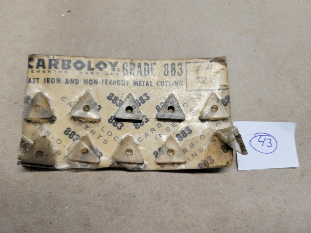 Carboloy TN 323 inserts (2)
