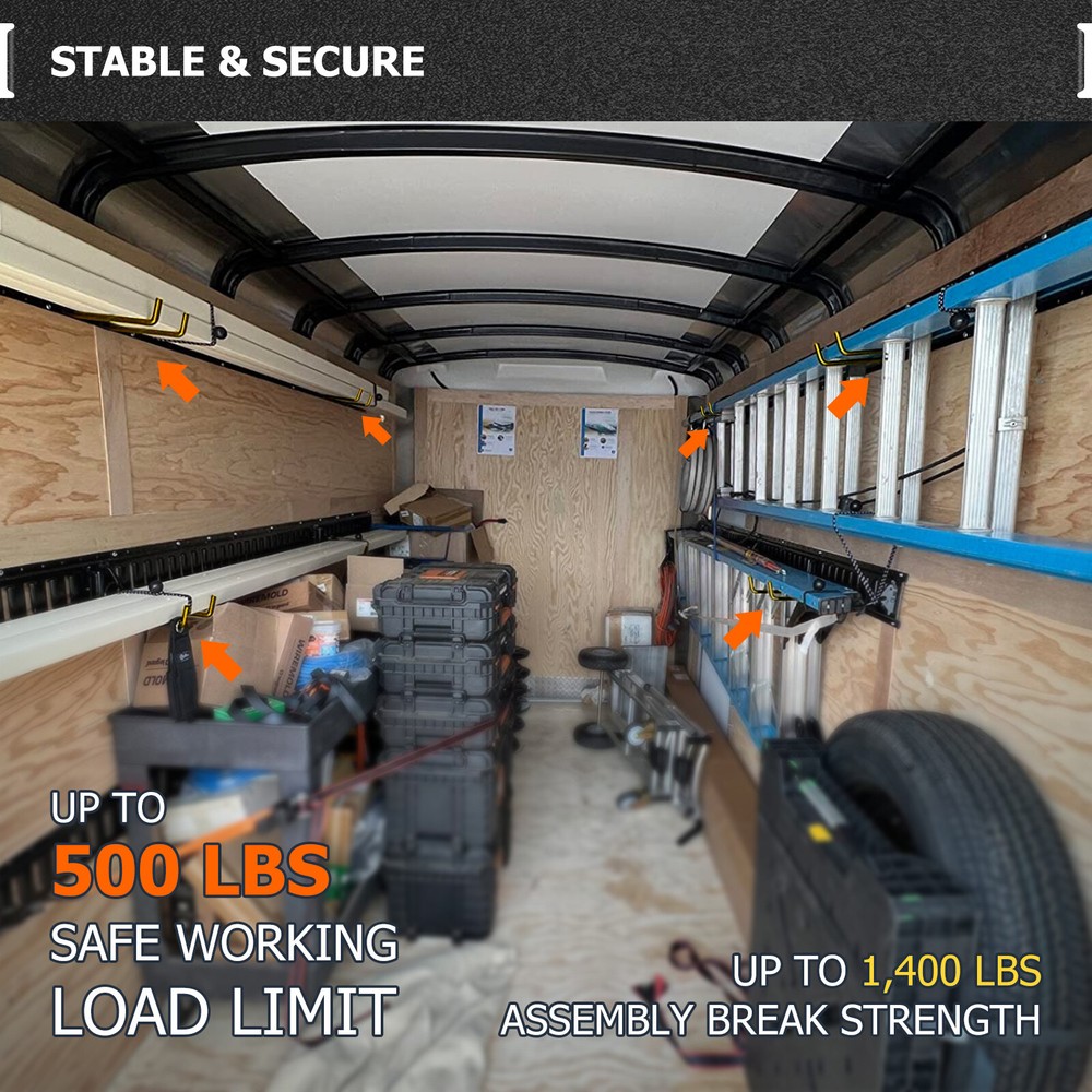 E-Track J Hooks Portable Steel Hanger Tie Down Anchors E Track Accessories