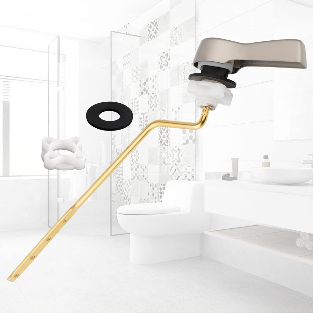 2Pack Universal Side Mount Toilet Handle Trip Lever Tank Flush Lever Replacement