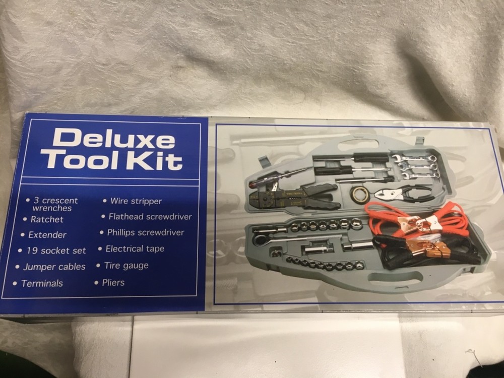 Emergency Roadside Safety Deluxe Tool Kit 32 piece