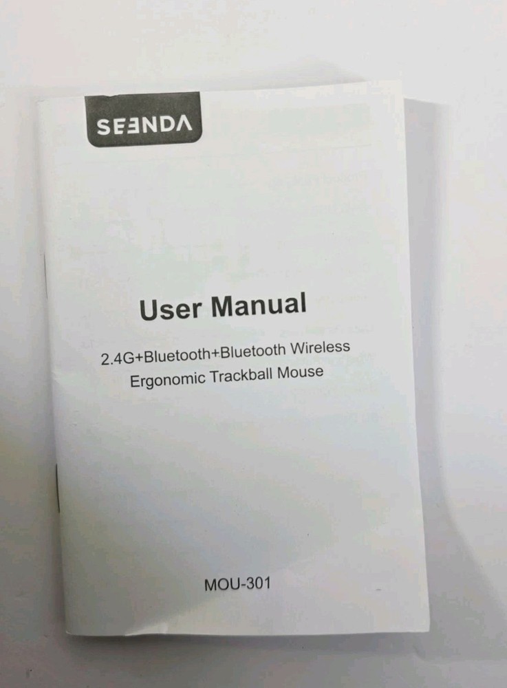 Seenda Wireless Trackball Mouse Ergonomic - Bluetooth Rollerball Mouse