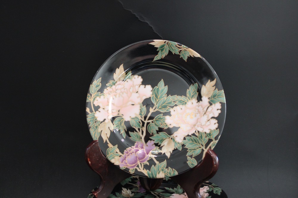Fitz and Floyd Cloisonne 12 Salad Plates 7 1/2"
