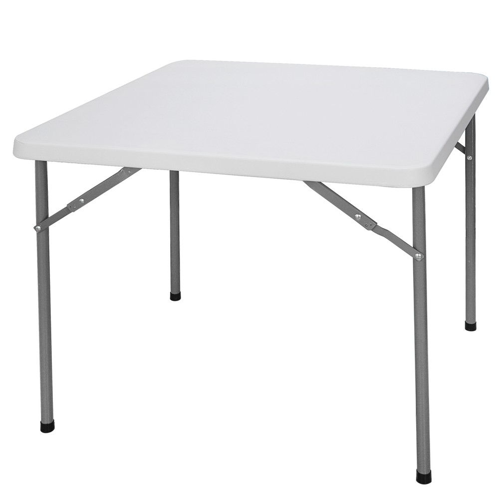 3ft Portable Plastic Folding Table Square Card Table Indoor Outdoor Dining Party