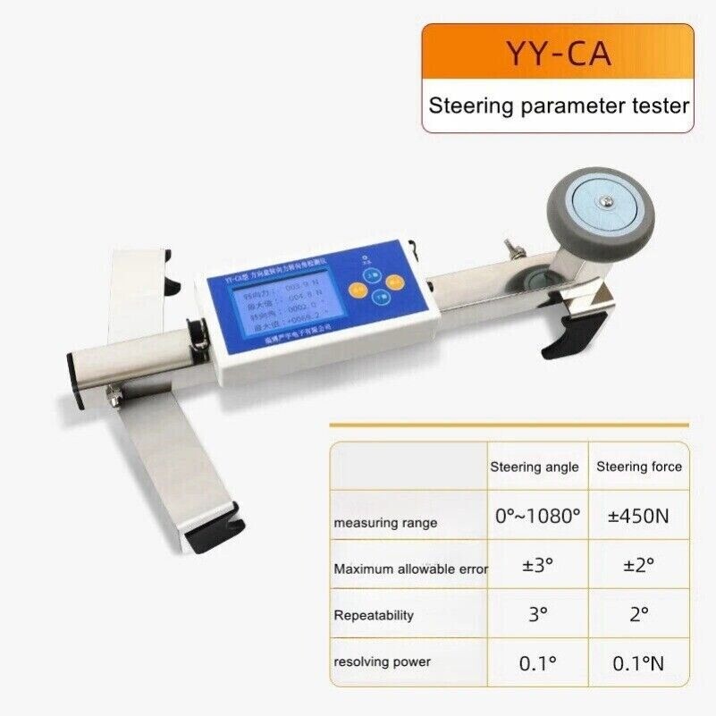Automotive Digital Display Steering Wheel Steering Force Trim Angle Tester lCD,