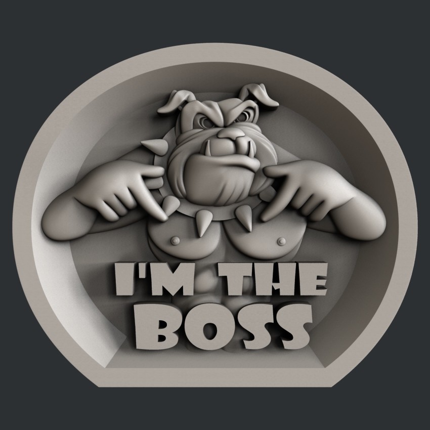 3d STL models for CNC, Artcam, Aspire, Dog Boss