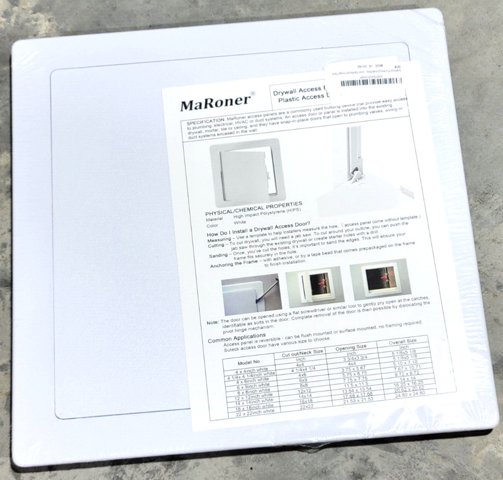Plumbing Access Panel-Drywall Access Door with Removable Hinged Door