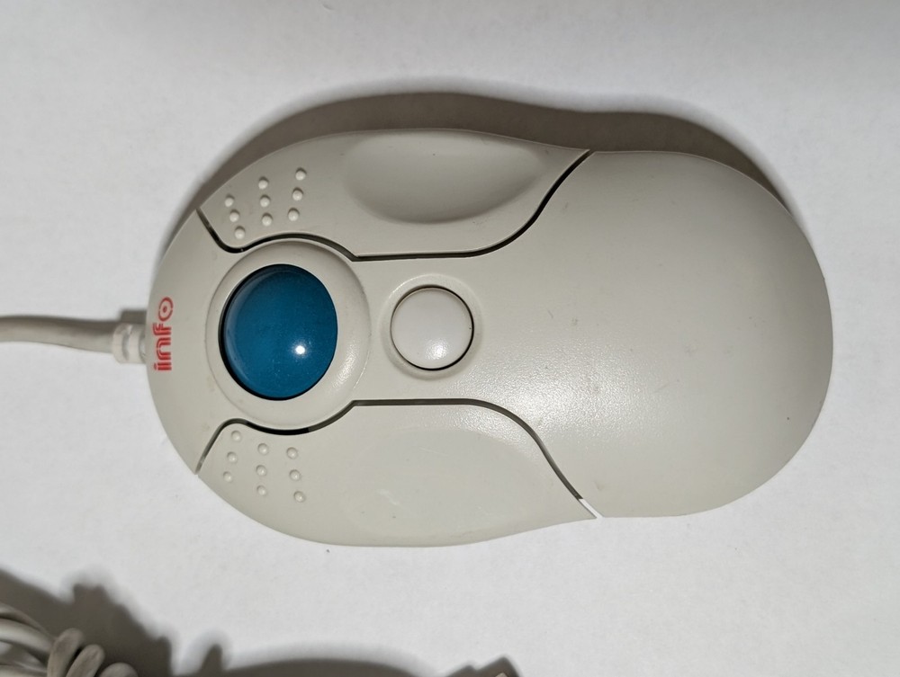 VTG Original INFO Mouse Roller Ball Mdl MUHTB Tested Works