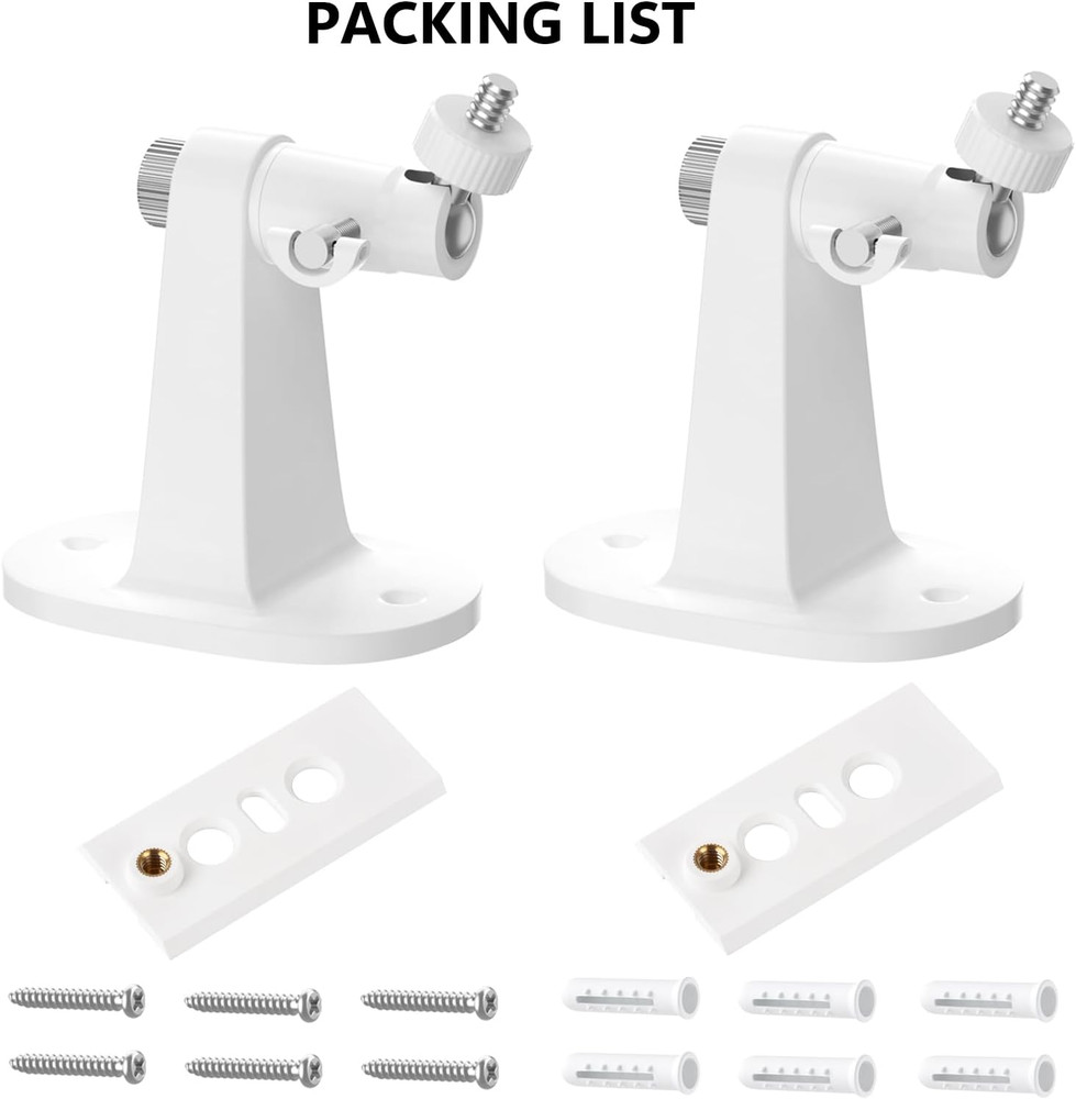2Pack Adjustable Mounting Bracket for Ring Spotlight Cam Plus/Pro (Battery) and