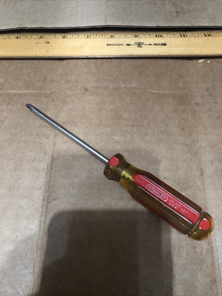 Vintage Stanley pc Phillips Screwdriver 65-321 1PT