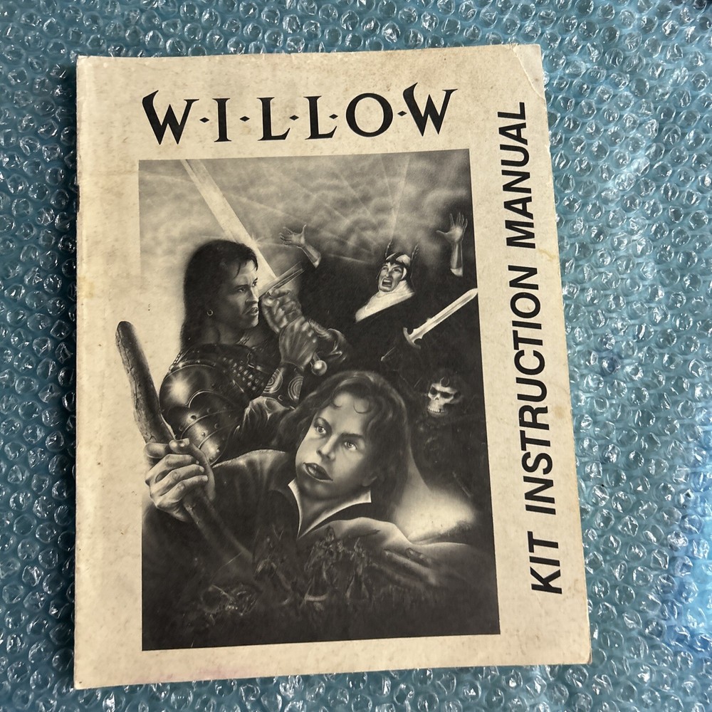 original  WILLOW CAPCOM  arcade video game owners manual