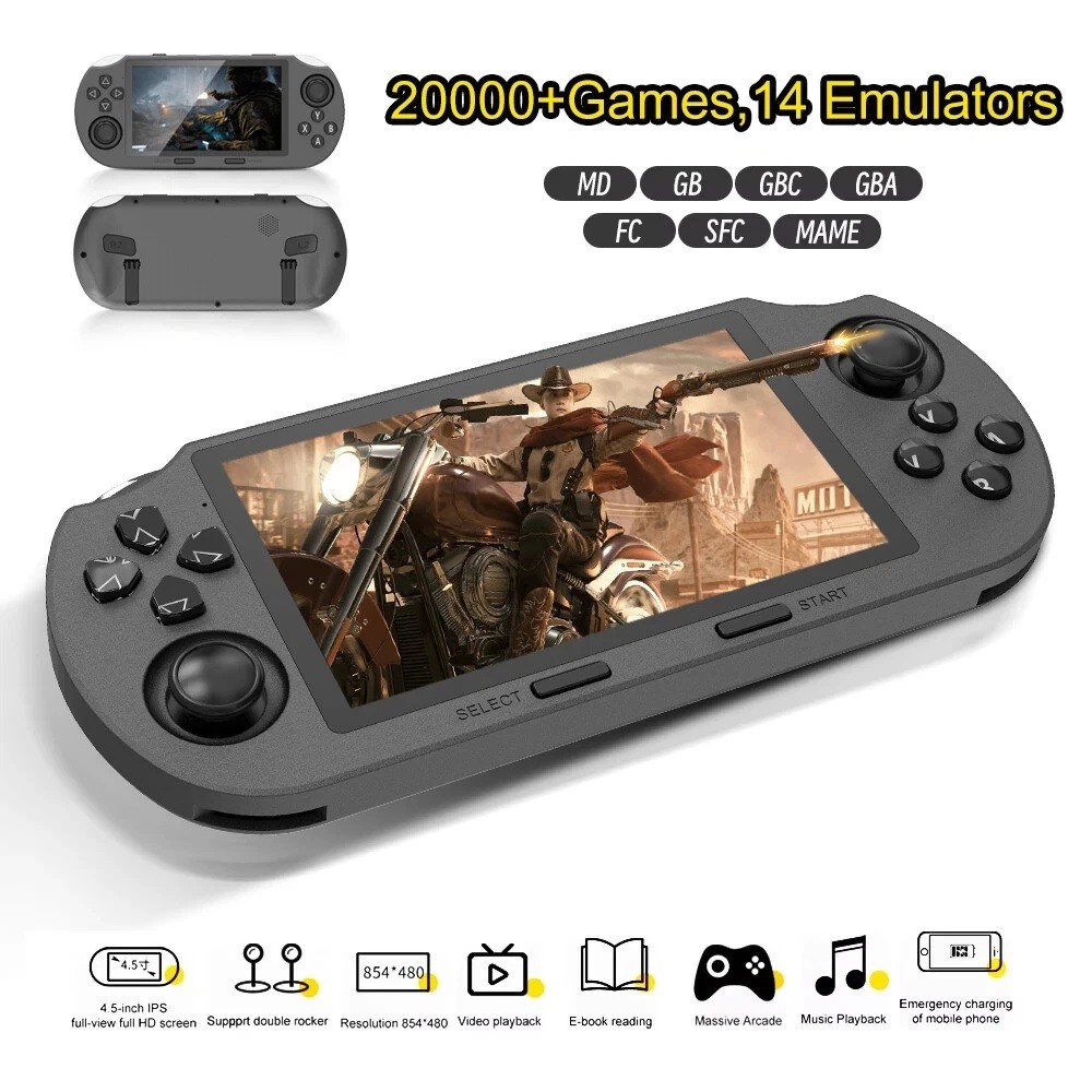 Popular Handheld Retro Gaming Console,Video Emulator Console IPS With 20000 Game