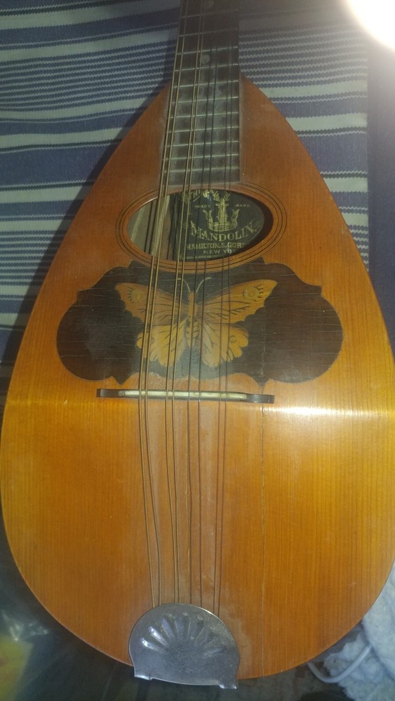 Vintage Gordon Bowl Back Mandolin Needs Some Restoration
