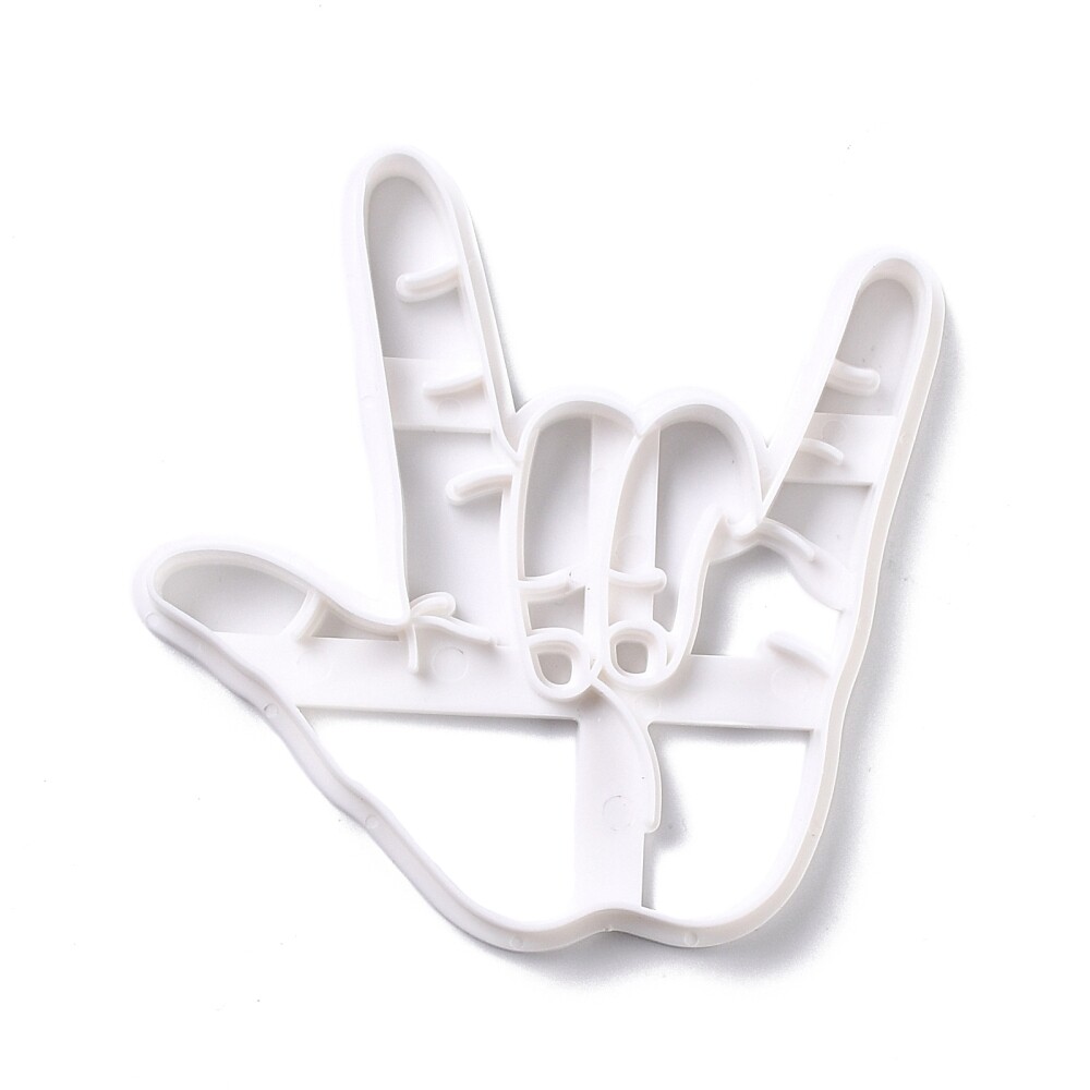 Sign Language Hand Cookie Cutter ASL I Love You Baking Tools 96mm
