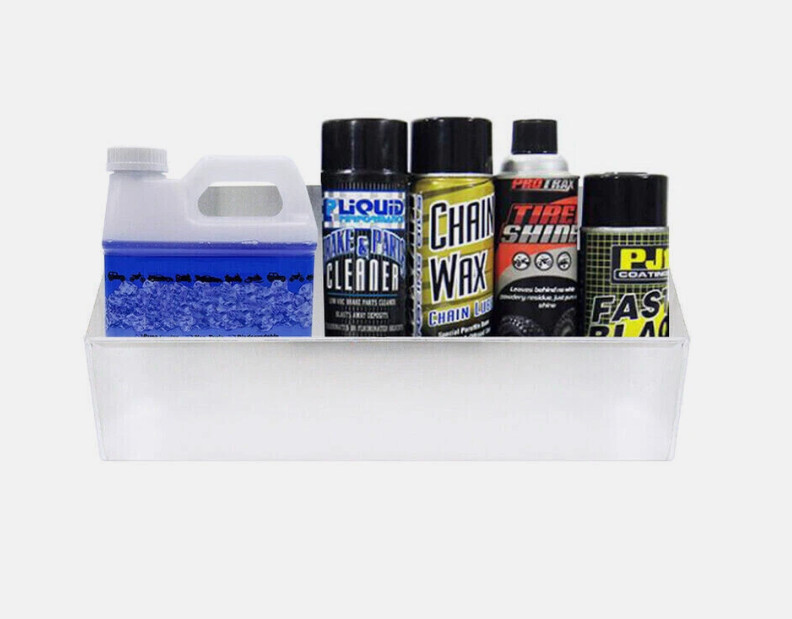 24" Silver Multi Use Storage Aluminum Cabinet Holder Organizer