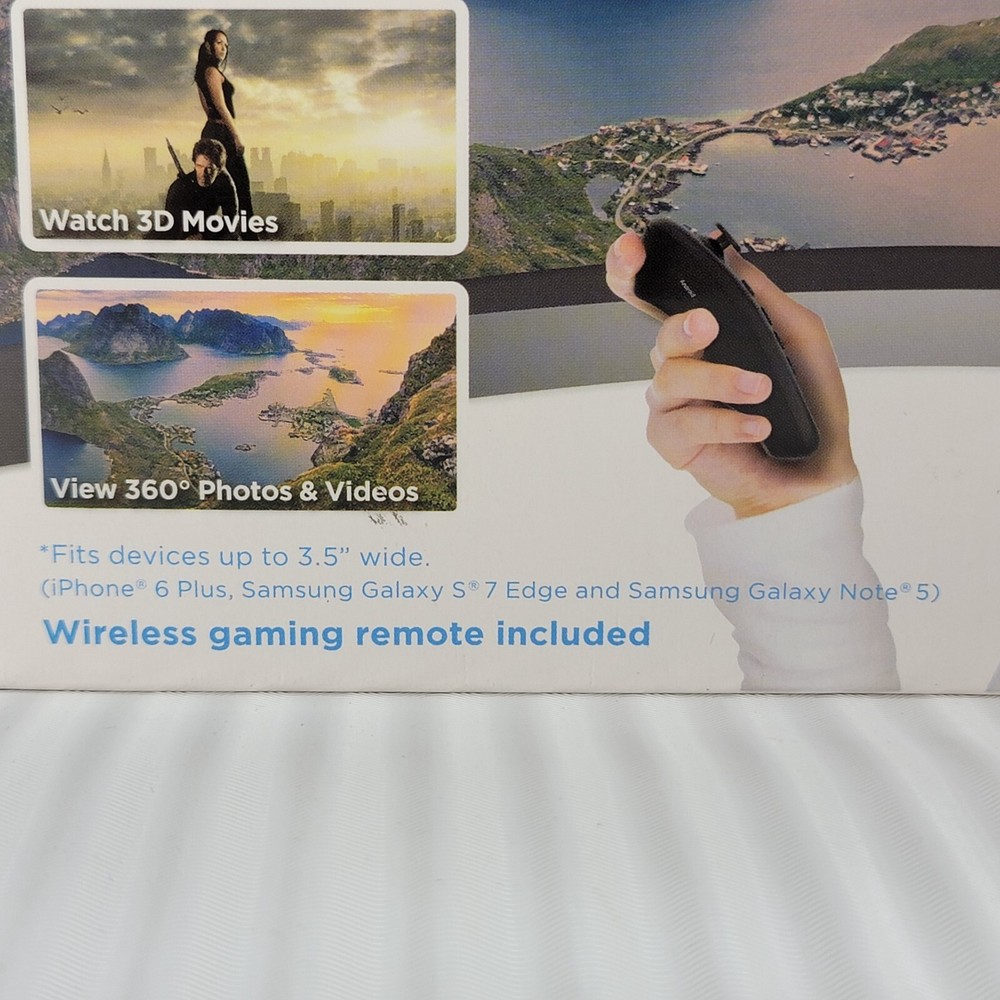 Cynoculars Virtual Reality 3D Headset Wireless - Gaming Remote Compatible