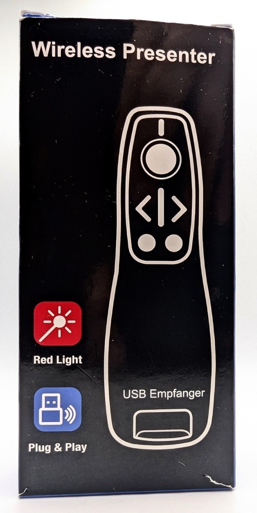 USB TYPE C LASER PRESENTATION REMOTE BLACK NEW FREE SHIPPING