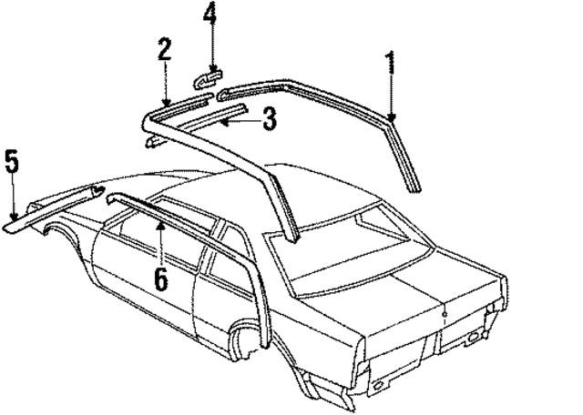 Genuine GM Reveal Molding Retainer 20641977