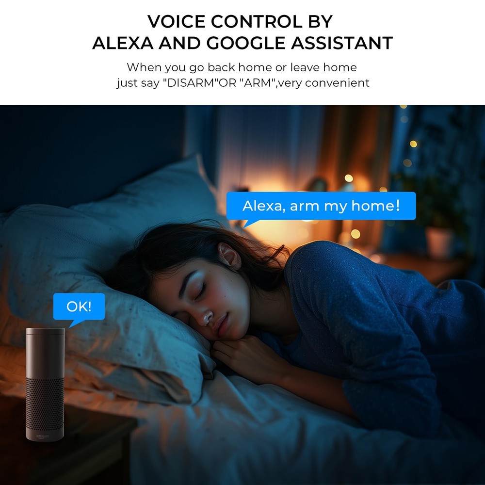 PGST Wireless Home Alarm System,Smart Security System with Instant 8 PCS