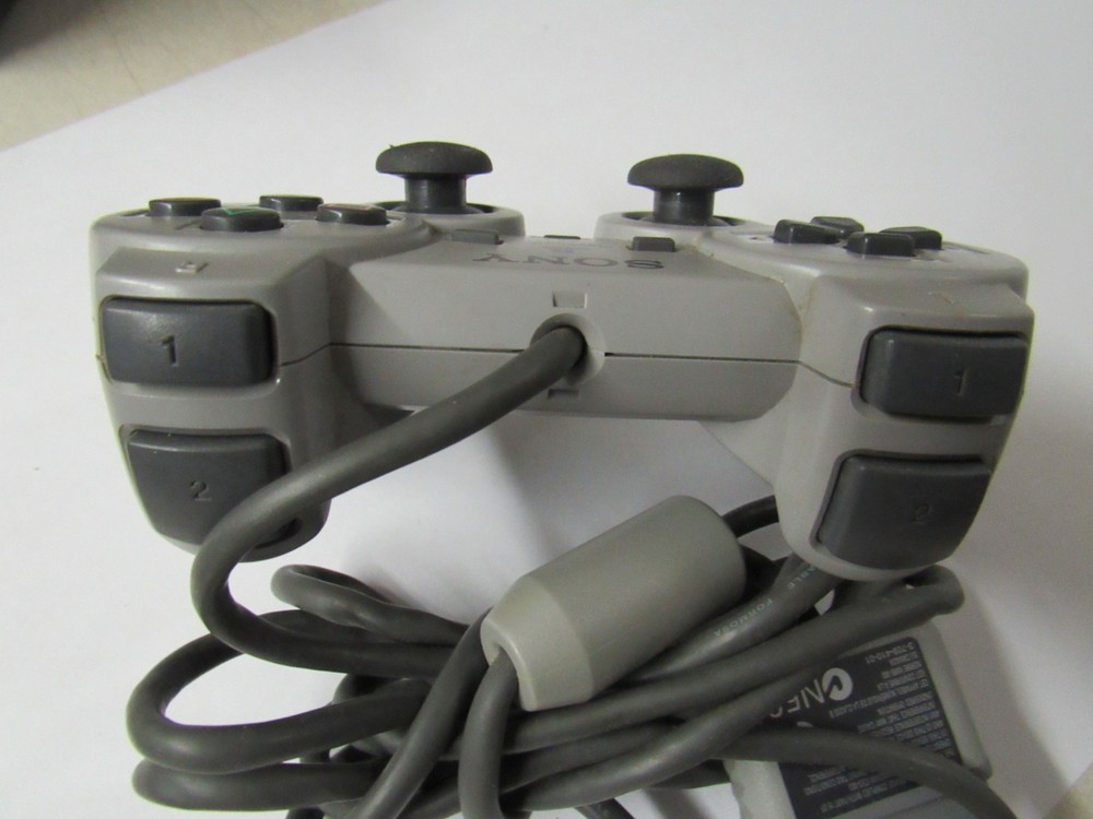 Sony PlayStation Controller PS1 Dual Shock Analog OEM SCPH-1200 Tested Works