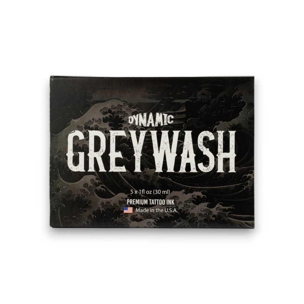 Dynamic Color Co - Greywash Set, Premade Tattoo 1 Ounce bottle, grey