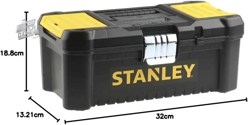Essential STST1-75515 Tool Box, Black/Yellow, 12.5"