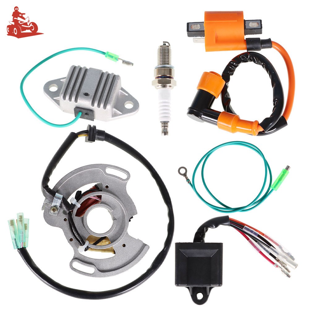 Ignition Coil Spark Plug CDI Regulator & Stator For Yamaha Blaster YFS200 97-01