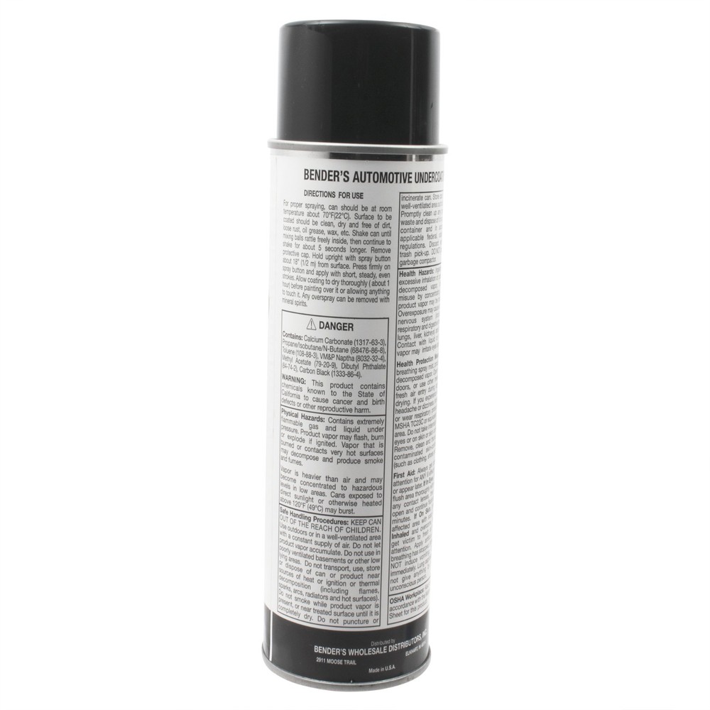 Trailer Fender Rubberized Undercoating Spray Prevents Rust Protective